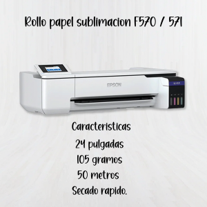 Papel sublimacion para F570/F571