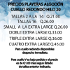 Playeras algodon manga corta hilo 20
