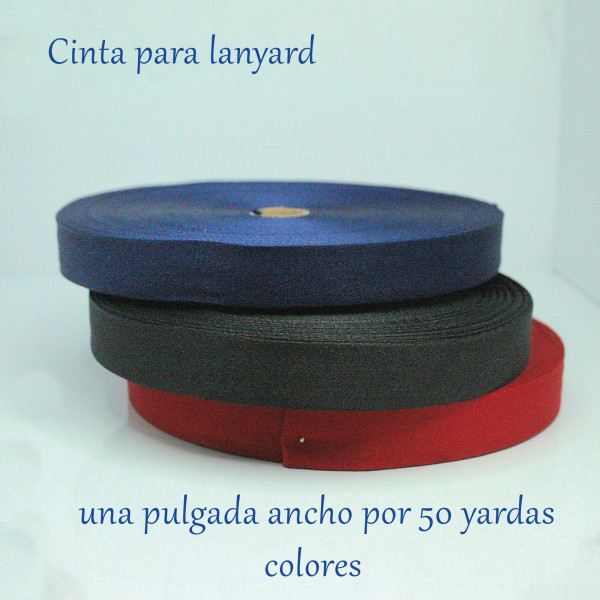cinta para lanyard colores Cinta para lanyard blanco y colores una pulgada