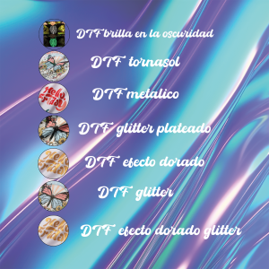 Impresion DTF textil papeles Especiales