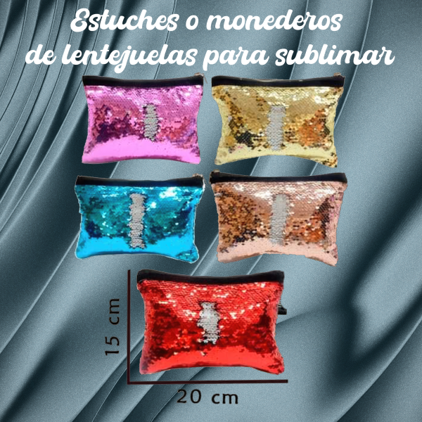 Bolsa de mano de lentejuelas sublimable