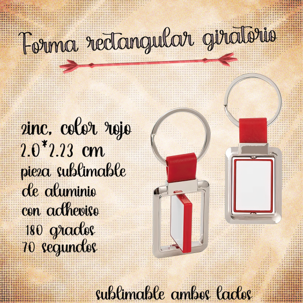 llavero giratorio 3 colores disponibles, selecciona tu opcion