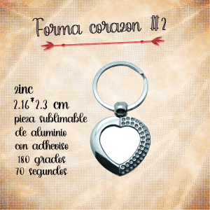 llavero forma de corazon #2