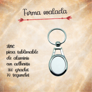 llavero ovalado