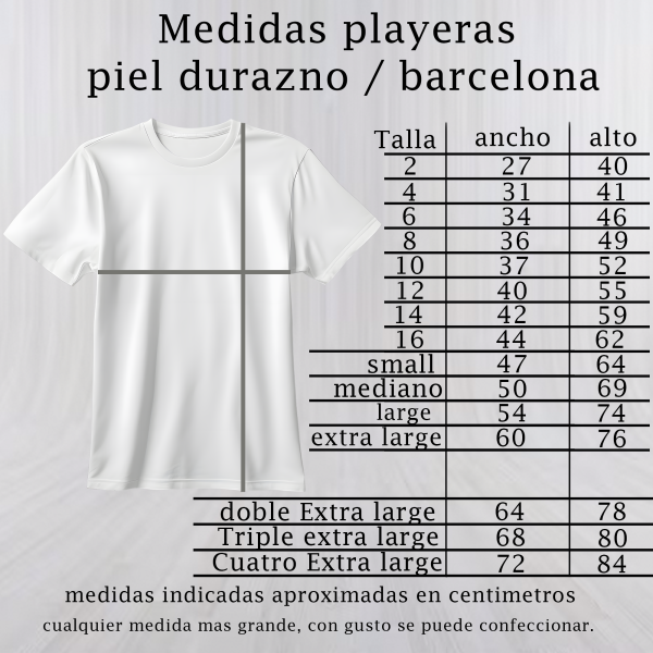 medidas playeras piel durazno Playeras piel durazno blanco cuello redondo cuello tejido