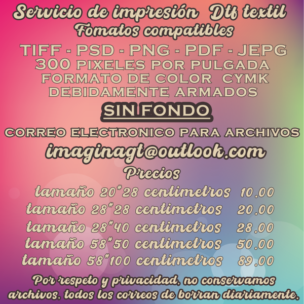 Impresion DTF Textil