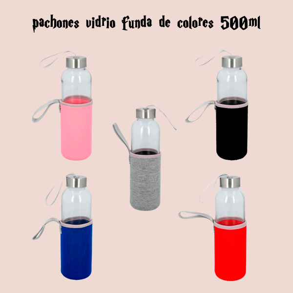 Pachones de vidrio con funda