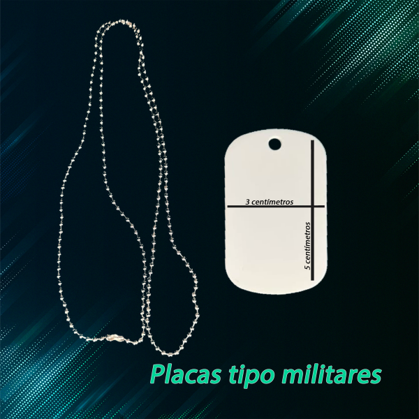 Placas tipo militar