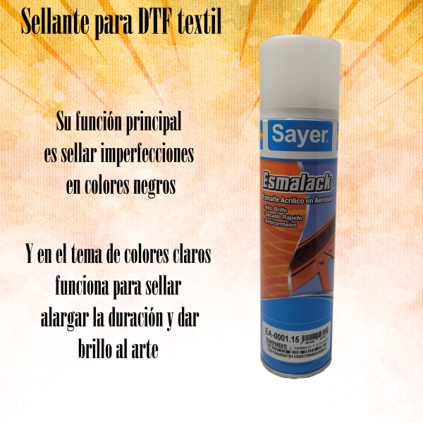 Sellador para DTF textil