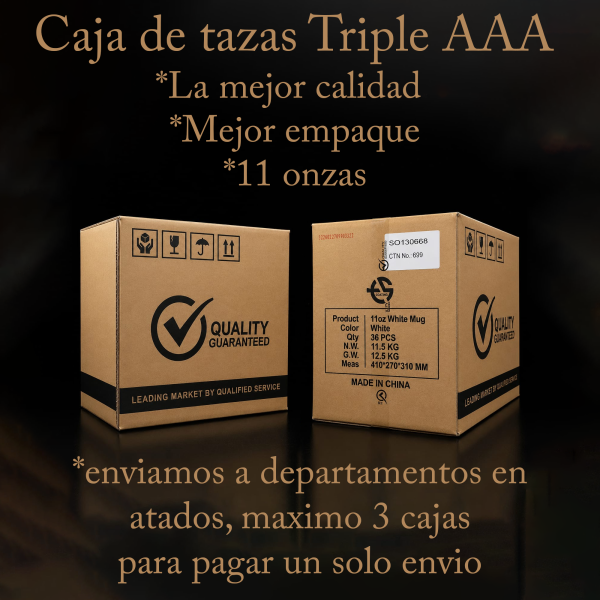 Tazas blanca sublimación Premiun triple AAA