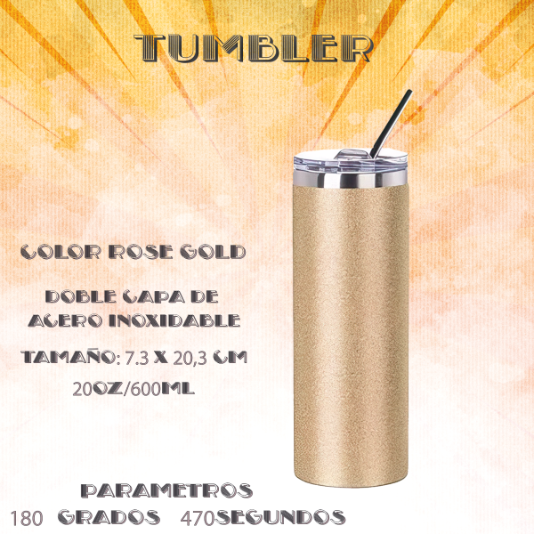 TUMBLER GLITTER SUBLIMACIÓN