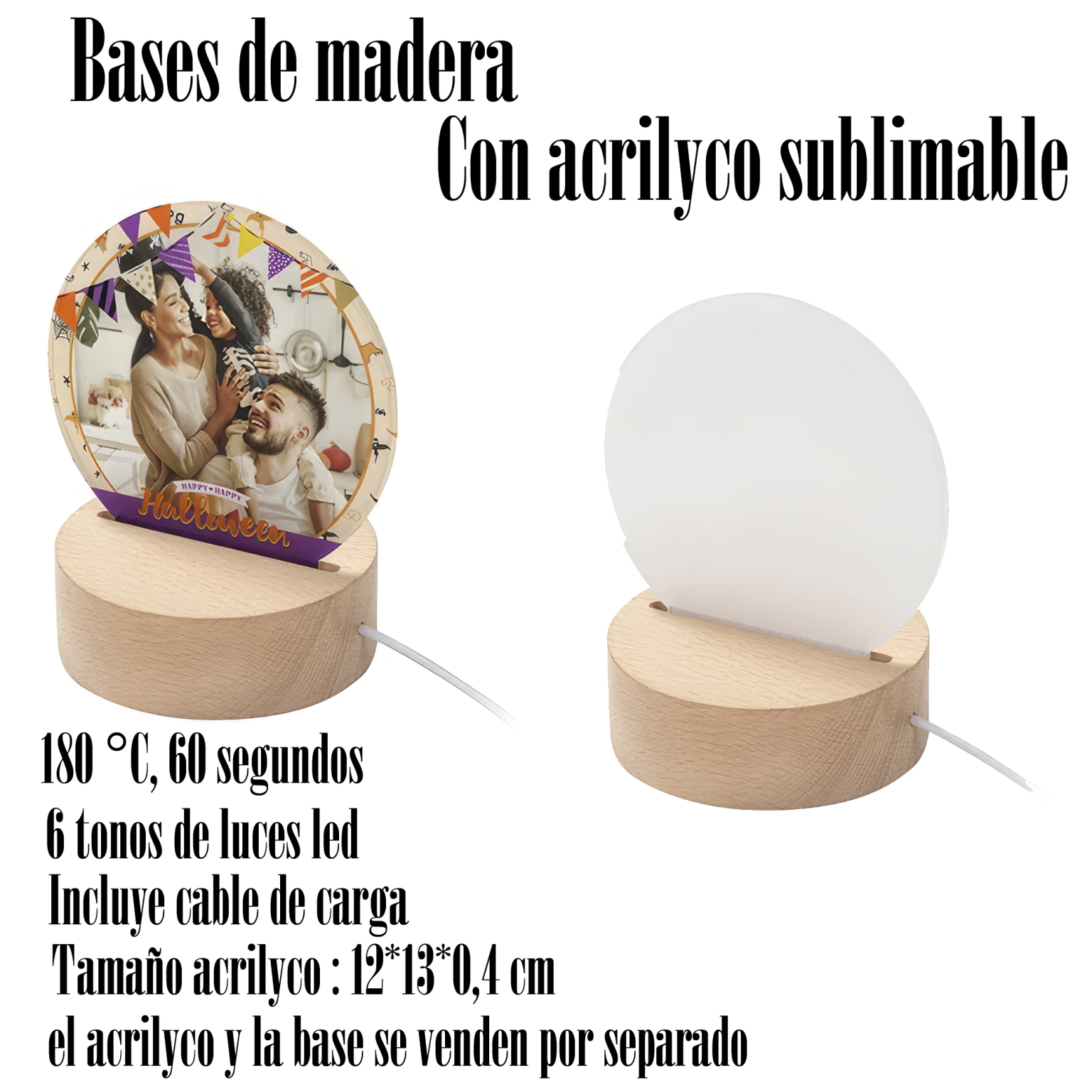 Cover Base Led Bases led con su acrilico sublimable - IMAGINA DISEÑA REALIZA