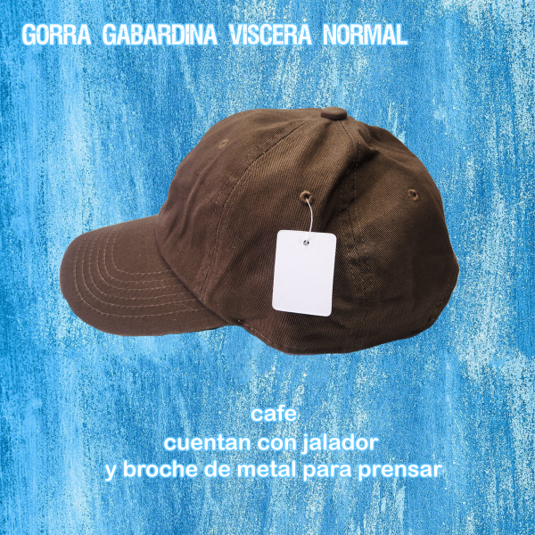 Gorra gabardina textura lisa visera normal
