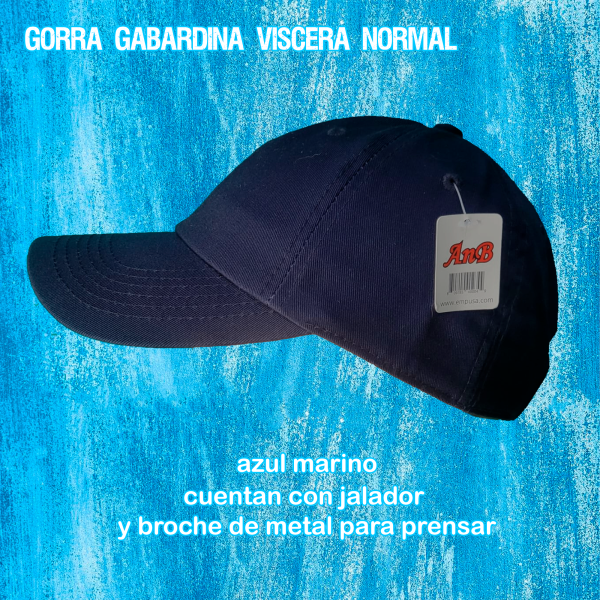 Gorra gabardina textura lisa visera normal