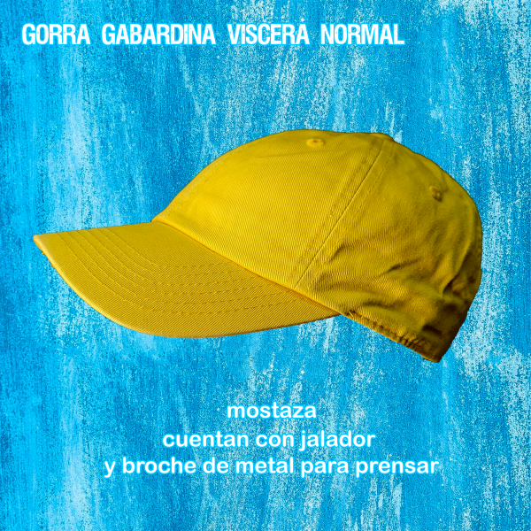 Gorra gabardina textura lisa visera normal