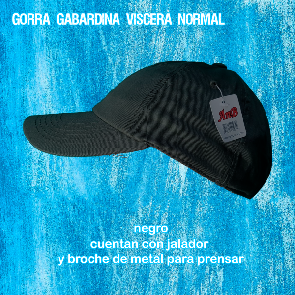 Gorra gabardina textura lisa visera normal