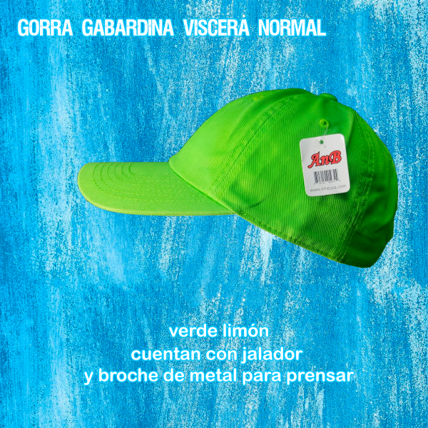 Gorra gabardina textura lisa visera normal