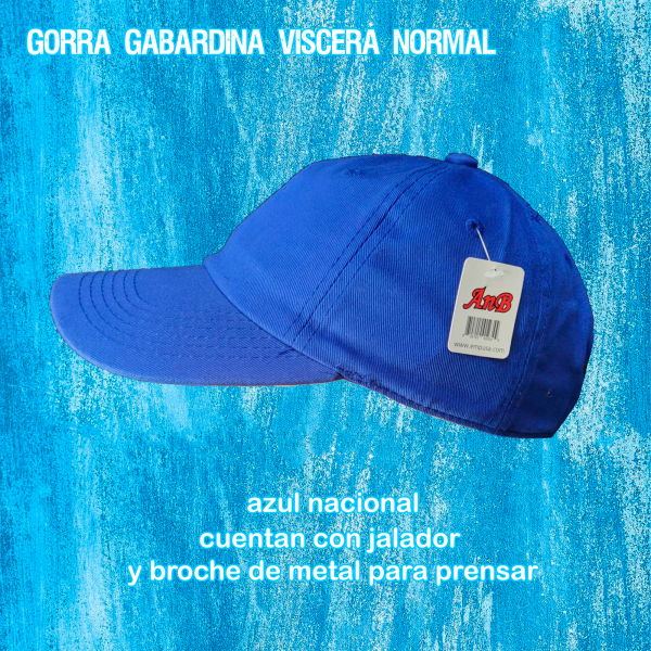 Gorra gabardina textura lisa visera normal