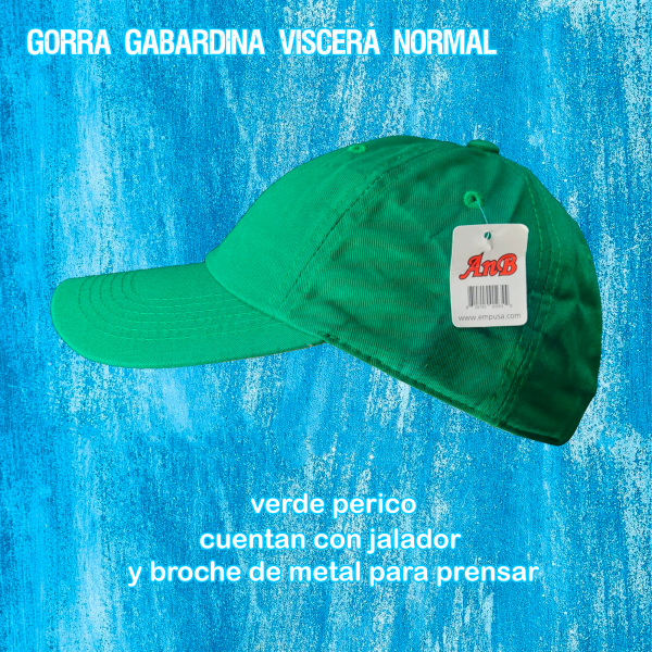 Gorra gabardina textura lisa visera normal