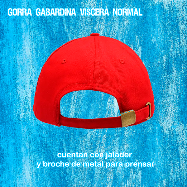 Gorra gabardina textura lisa visera normal