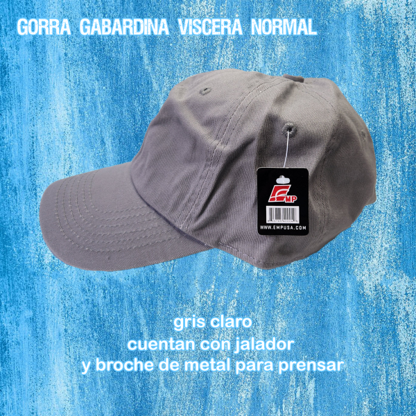 Gorra gabardina textura lisa visera normal