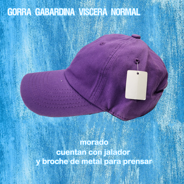 Gorra gabardina textura lisa visera normal
