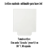 Acrilico sublimable para bases led, el precio de este item es solo para acrilico