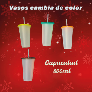 Vasos cambian de color