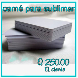 Carnet para sublimación