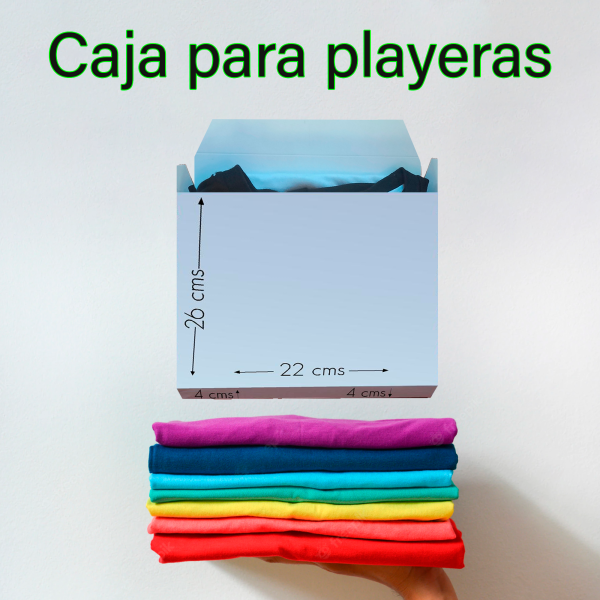 caja para empacar playeras