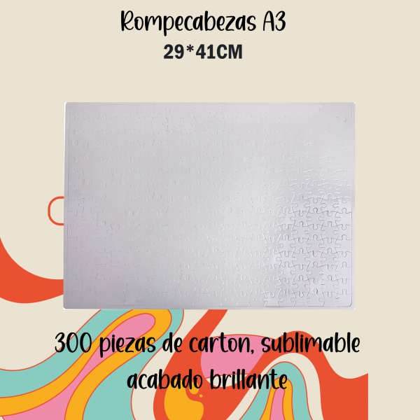 Rompecabezas para sublimar tamaño A3