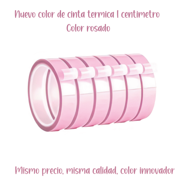 Cinta termica color rosado