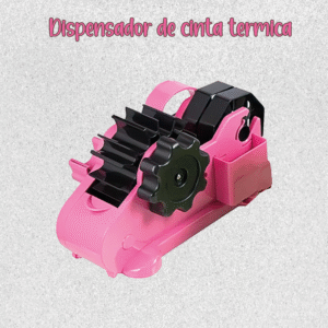 Dispensador de cinta termica fucsia para altas producciones