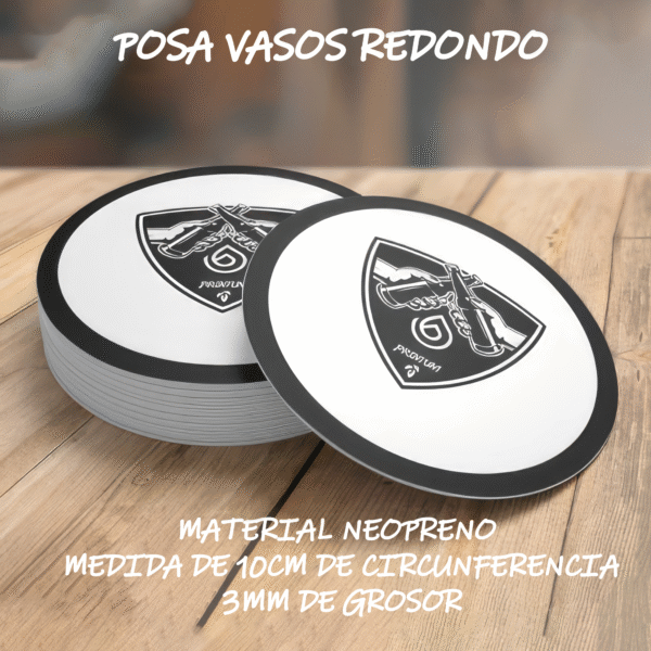 Posa vasos redondo