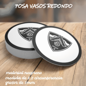 Posa vasos redondo