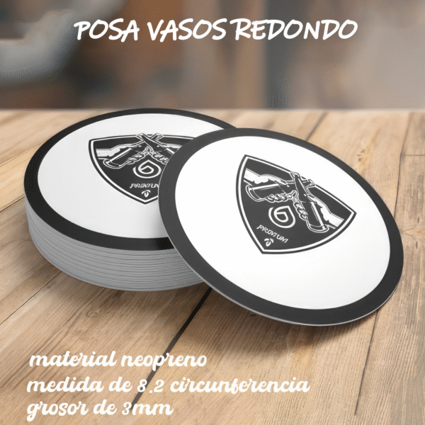 Posa vasos redondo