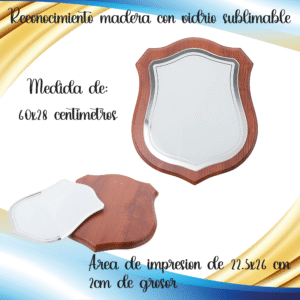 Reconocimiento de madera con pieza de vidrio sublimable