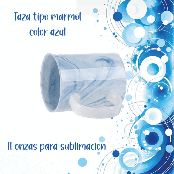 Tazas diseño marmol sublimables 11 onzas