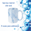 Tazas diseño marmol sublimables 15 onzas