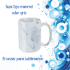 Tazas diseño marmol sublimables 15 onzas