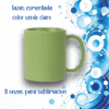 Taza para sublimar con acabado esmerilado