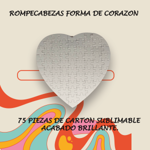Rompecabezas forma de corazon