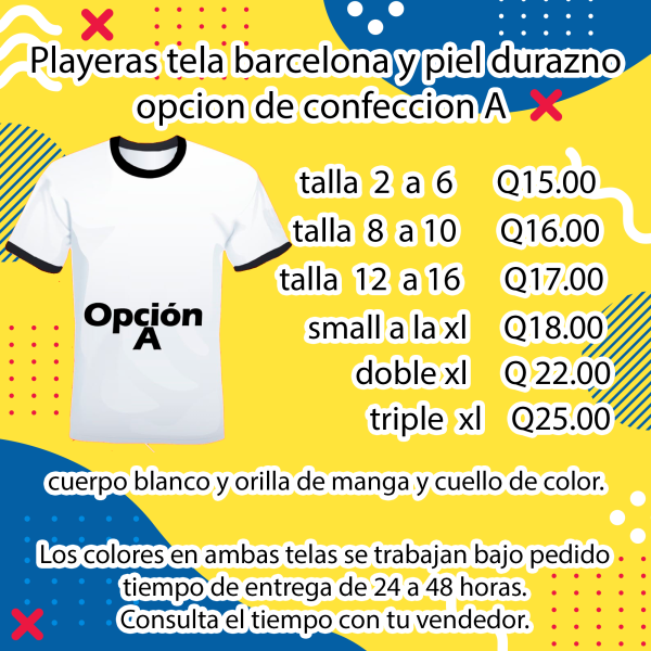 Diseño de confeccion opcion A