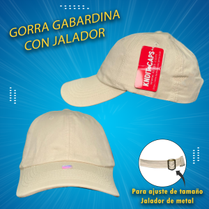 veige gorra gabardina con ajuste de jalador beige