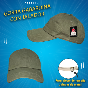 verde musgo gorra gabardina con ajuste de jalador verde musgo