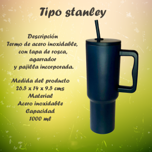 Termo tipo stanley color azul marino