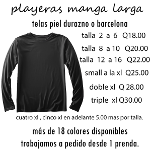 playeras manga larga