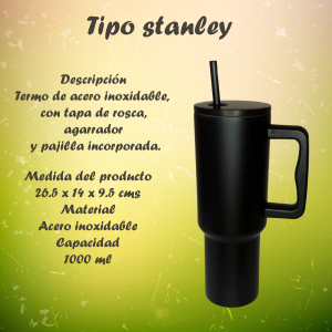 termo tipo stanley negro