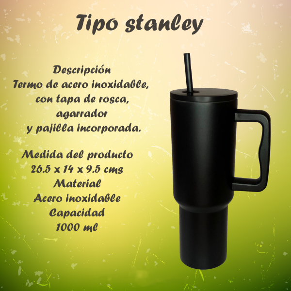 termo tipo stanley negro