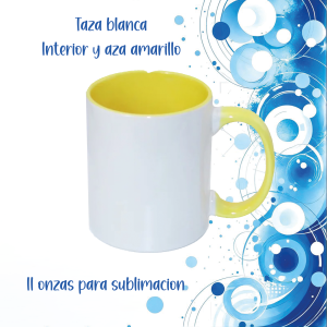 Taza interior de color amarillo
